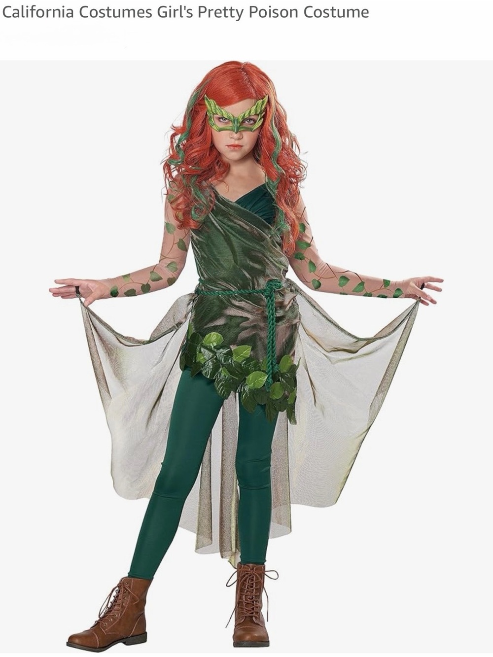 California Costumes Green and Brown Pretty Poison Girls Costume. NIP Sz M (8/10)